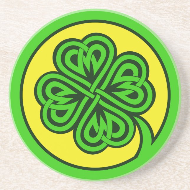 Tribal Shamrock underlägg Sandsten (Framsidan)