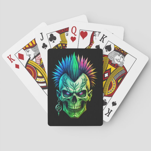 Tribal Skalle Casinokort (Baksidan)