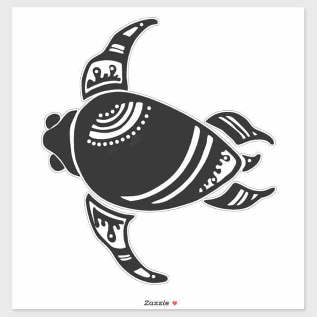 Tribal Sköldpadda Klistermärken (Ark)