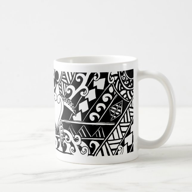 Tribal Sköldpadda Polynesisk Mugg (Höger)
