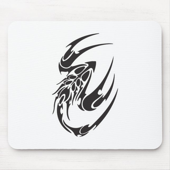 Tribal Skorpion Tatuering Design Musmatta (Framsidan)
