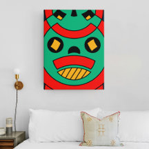 Tribal skrämmande mask