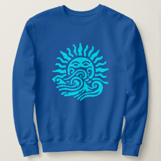 Tribal sol och havsvågor konst t shirt