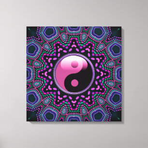 Tribal Sol Rosa Yin Yang Wrapped Canvas