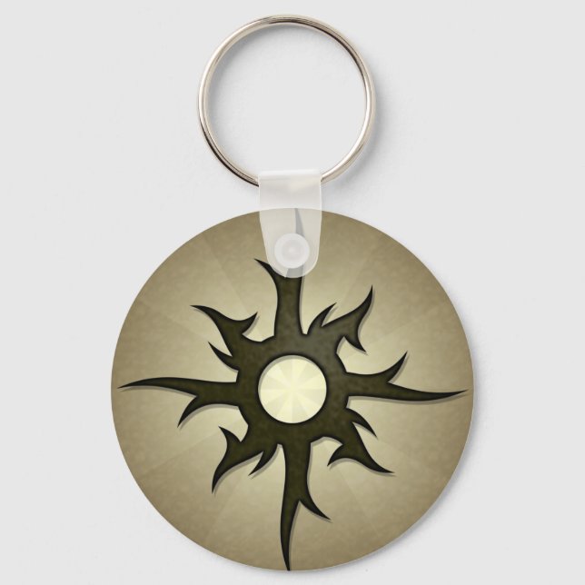 Tribal Solar Thorns Keychain Nyckelring (Framsida)