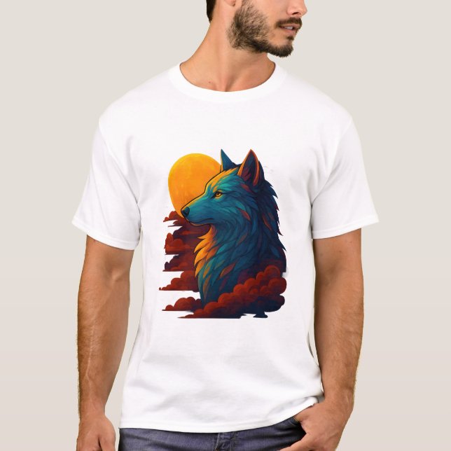Tribal Spirit Animal  T Shirt (Framsida)