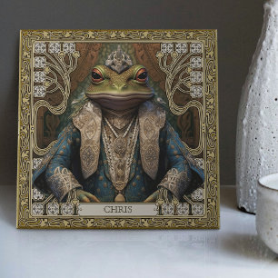 Tribal Spirit Frog Anpassade Art Altarbit Kakelplatta