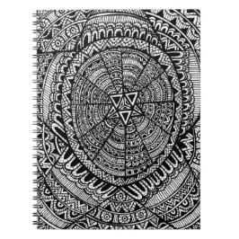 Tribal Star Anteckningsbok Med Spiral