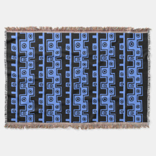 Tribal Stil II - Black på Baby blue Mysfilt