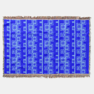 Tribal Stil II - Blue och Baby blue Mysfilt