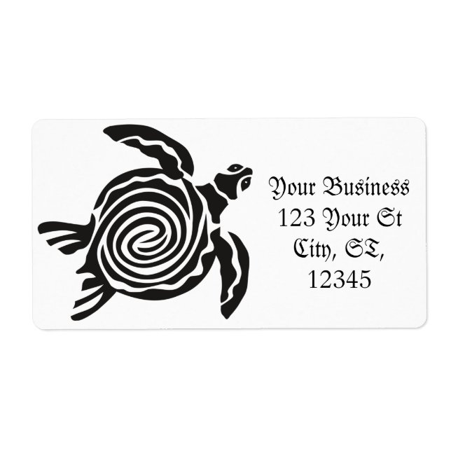 Tribal Stil Turtle Thunder_Cove Fraktsedel (Framsidan)