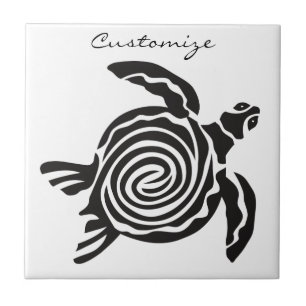 Tribal Stil Turtle Thunder_Cove Kakelplatta