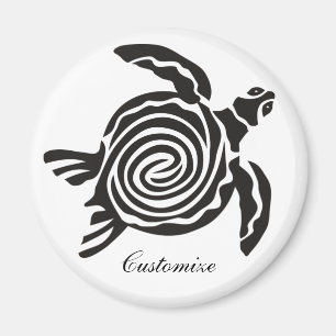 Tribal Stil Turtle Thunder_Cove Magnet
