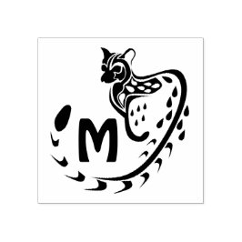 Tribal Stor Spoted Genet Monogram Stämpel