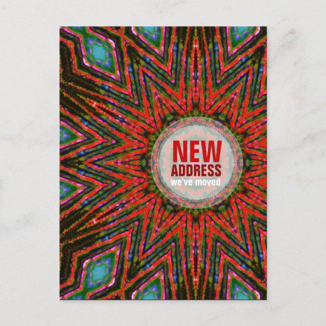 Tribal Sun Flyttar Hem Ny Alumnadress Postkort Meddelande Vykort (Framsida)