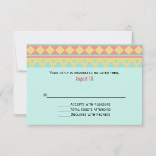 Tribal Sun Southwestern Bröllop RSVP-kort Inbjudningar