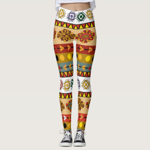 Tribal tapet, konstnärlig etnisk design. leggings