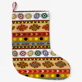 Tribal tapet, konstnärlig etnisk design. liten julstrumpa