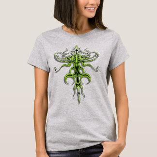 Tribal Tatto Alien Species 217 grönt T Shirt