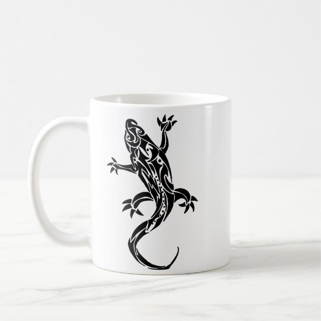 Tribal Tatto Gecko Coffee Mugg (Vänster)