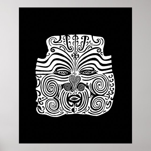 Tribal Tattodesign - Nya Zeeland Maori Poster (Framsidan)