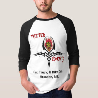 tribal-tattoo2 2fl-green-grinning-skull-ho, TW… Tee
