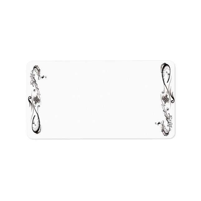 Tribal Tattoo Adressetikett (Framsidan)