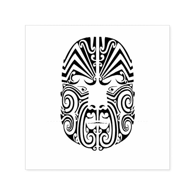 Tribal Tattoo Ansikte Självfärgande Stämpel (Design)