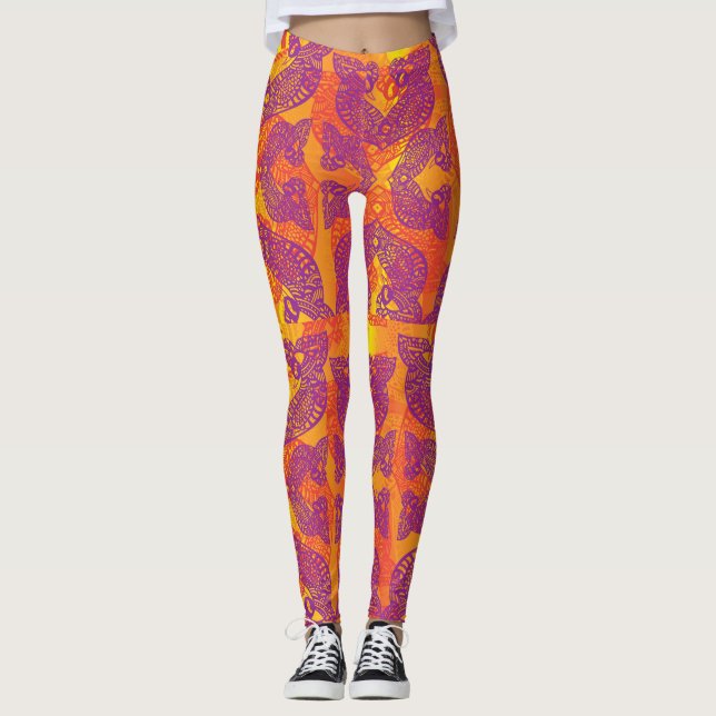 Tribal Tattoo Leggings (Framsida)