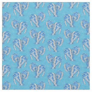 Tribal Tattoo Manatees Ocean Blue Tyg