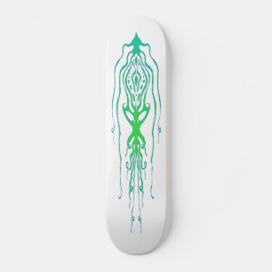 Tribal Tattoo Octopus Squid Old School Skateboard Bräda 18 Cm