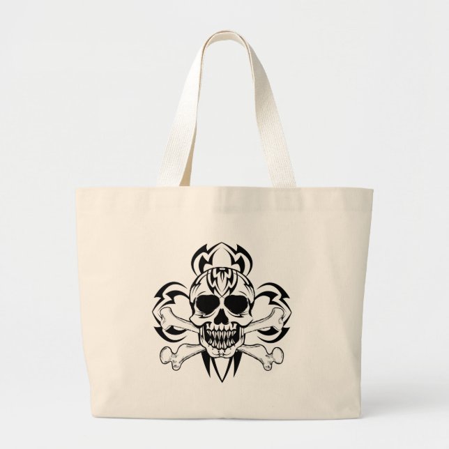 Tribal Tattoo Skull Jumbo Tygkasse (Framsidan)