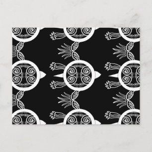 Tribal Tattoo Turtle Vykort