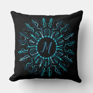 Tribal Teal Sol Dekorativ kudde