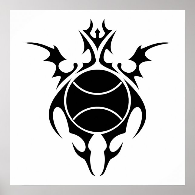 tribal tennis poster (Framsidan)