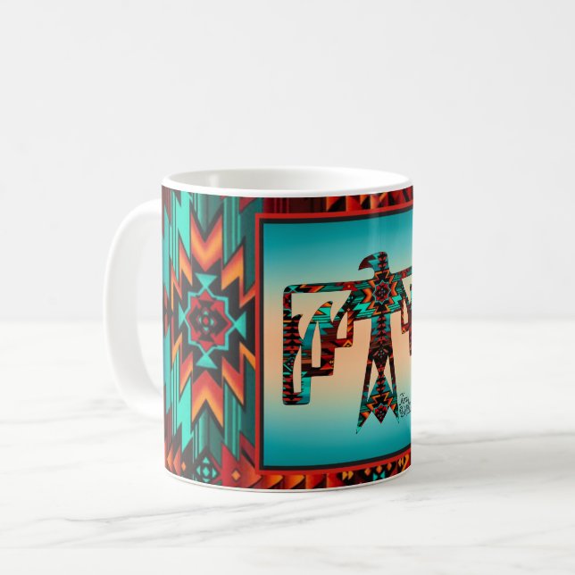 Tribal Thunderbird Coffee Mugg (Framsida vänster)