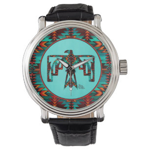 Tribal Thunderbird Kokopelli Watch Armbandsur