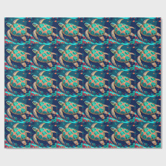 Tribal Tide Turtle Presentpapper