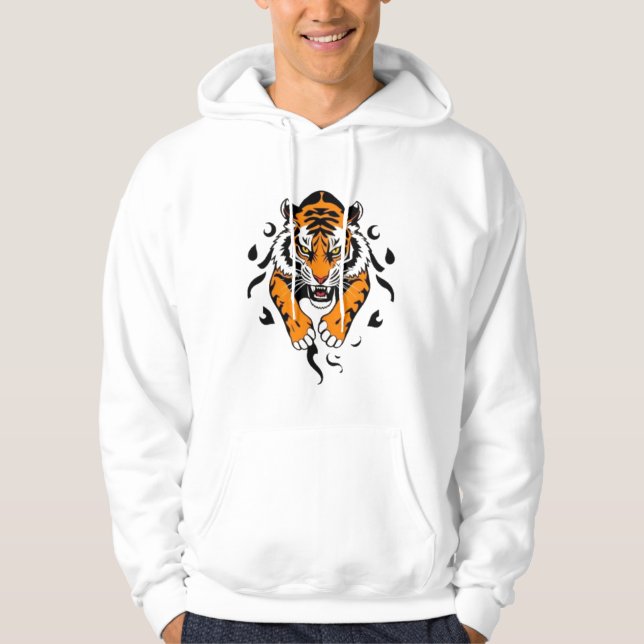 Tribal Tiger Hoodie (Framsida)