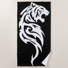 Tribal Tiger Minimal Svart och Vitt Design