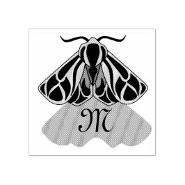 Tribal Tiger Moth Monogram Stämpel