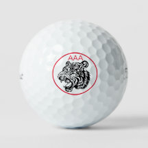 TRIBAL TIGER ROARER ANPASSNINGSBAR MONOGRAM GOLF B