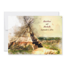 Tribal Tipi och Heart Arrow Boho Teepee Bröllop