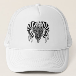 Tribal tjur skalle keps
