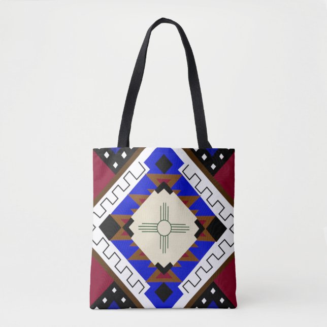 Tribal Tote, Happity, Native American Zia Tygkasse (Framsida)