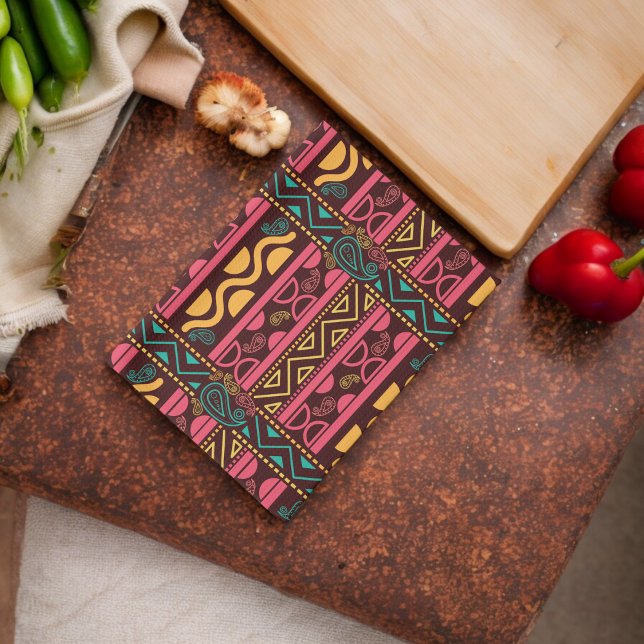 Tribal Traditional Mönster Kökshandduk (Kitchen Towel)