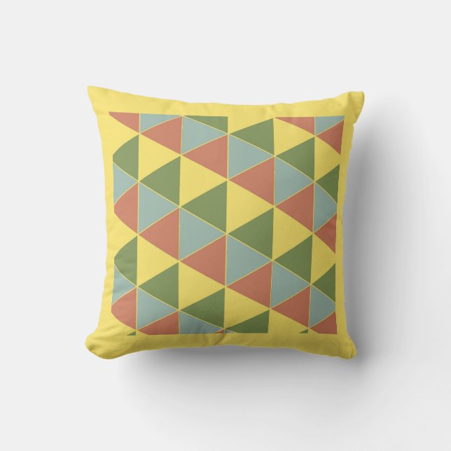 Tribal Triangles Reversible Dekorativ kudde (Framsida)