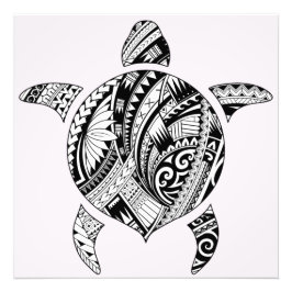 Tribal Turtle Fototryck