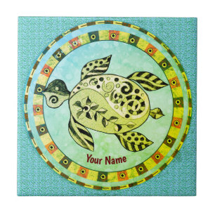 Tribal Turtle Kakelplatta
