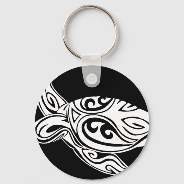 Tribal Turtle Nyckelring (Framsida)